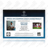 Cristiano Ronaldo Signed La Decima Penalty 16x12 Photo With Champions League Display Box