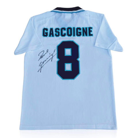 Paul Gascoigne Signed Euro 96 England Home Shirt