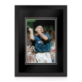 Paul Gascoigne Signed A4 Photo