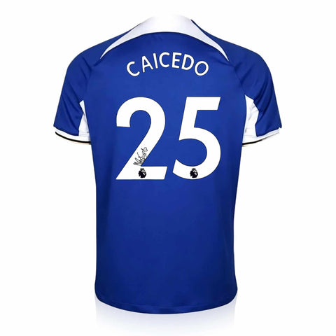 Moises Caicedo Signed Chelsea 2023/24 Home Shirt