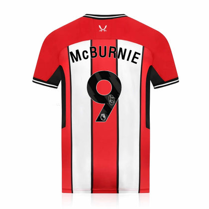 Ollie McBurnie Signed Sheffield United 2023/24 Home Shirt