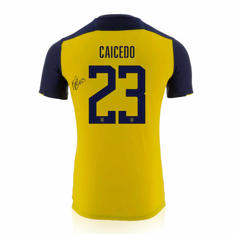 Moises Caicedo Signed Ecuador 2020/21 Home Shirt