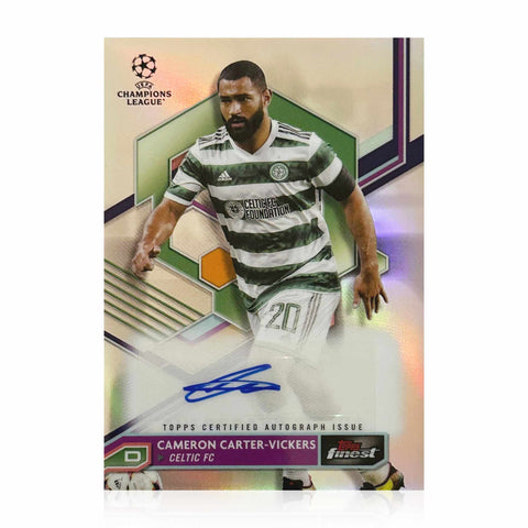 Cameron Carter-Vickers Signed Topps Finest UCL Base Card