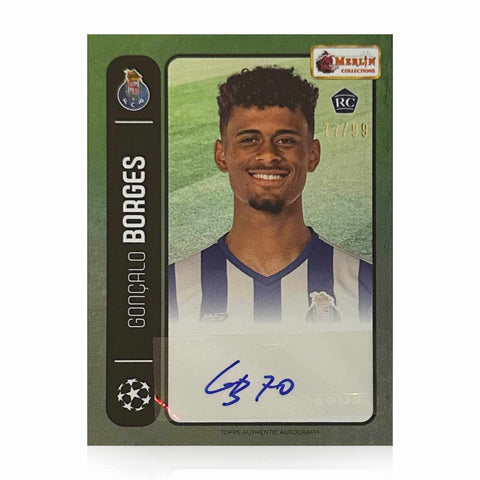 Gonçalo Borges Signed Topps Merlin UCL /99 Rookie Card