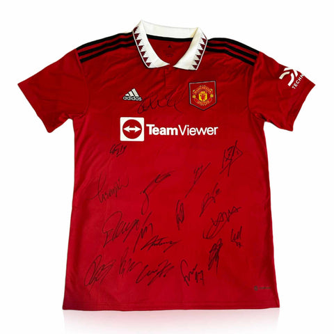 Squad Signed Manchester United 2022/23 Home Shirt