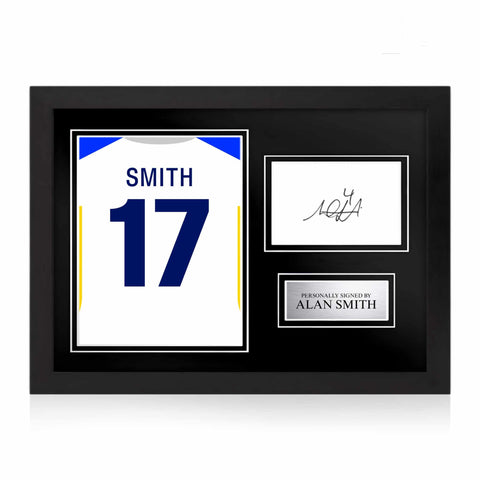 Alan Smith Signed Framed Display with Shirt Back Photo