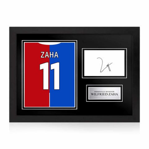 Wilfried Zaha Signed Framed Display with Shirt Back Photo