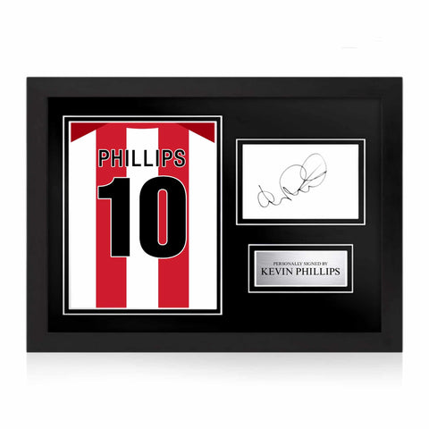Kevin Phillips Signed Framed Display with Shirt Back Photo