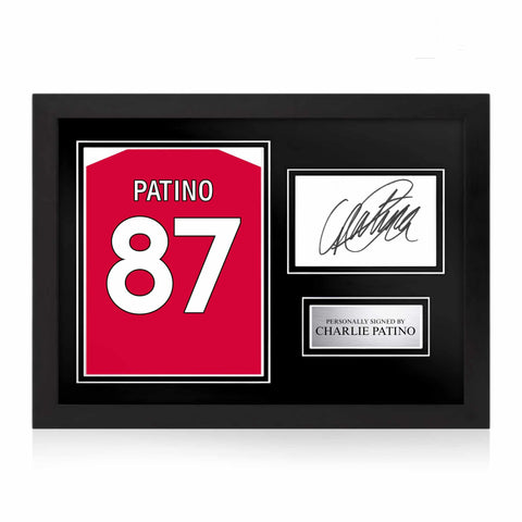 Charlie Patino Signed Framed Display with Shirt Back Photo