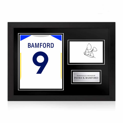 Patrick Bamford Signed Framed Display with Shirt Back Photo