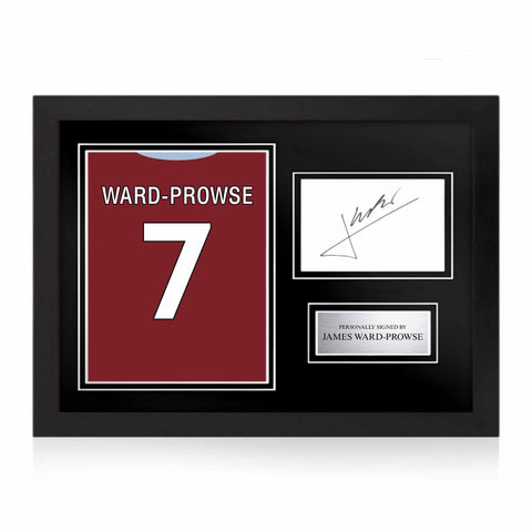 James Ward-Prowse Signed Framed Display with Shirt Back Photo