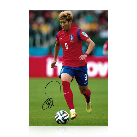 Son Heung-min Signed 12x8 Photo