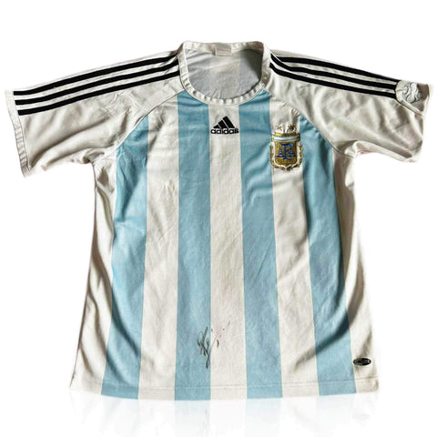 Lionel Messi Signed Argentina Home Shirt