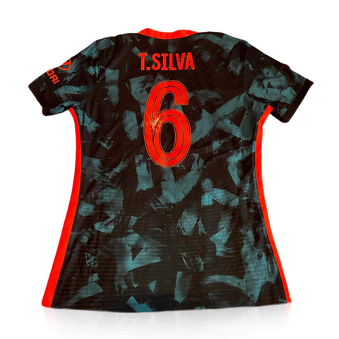 Thiago Silva Player Issue Signed Chelsea 2021/22 Third Shirt