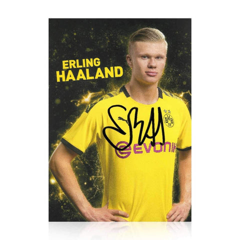 Erling Haaland Signed Borussia Dortmund Rookie Clubcard