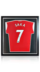 Bukayo Saka Signed Framed Arsenal 2022/23 Home Shirt