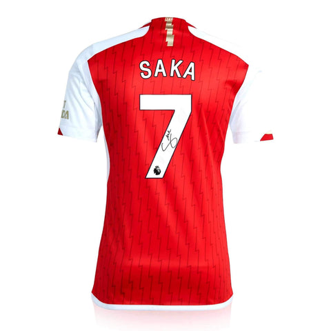 Bukayo Saka Signed Arsenal 2023/24 Home Shirt