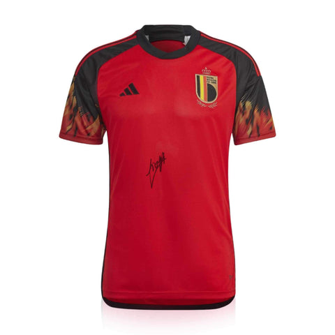 Jérémy Doku Signed Belgium 2022/23 Home Shirt