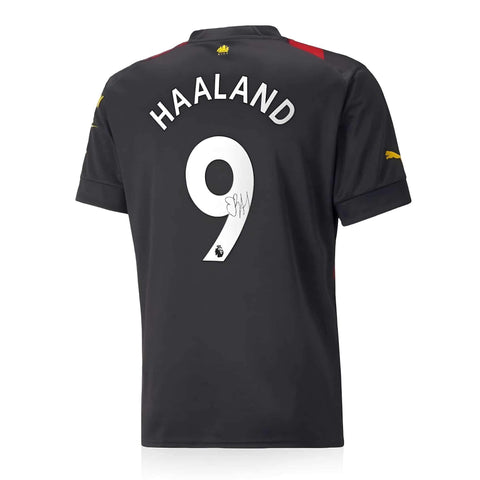 Erling Haaland Signed Manchester City 2022/23 Away Shirt