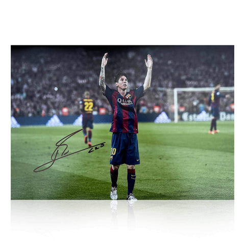 Lionel Messi Signed 18x12