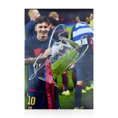Lionel Messi Signed 18x12