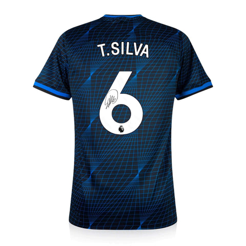 Thiago Silva Signed Chelsea 2023/24 Away Shirt