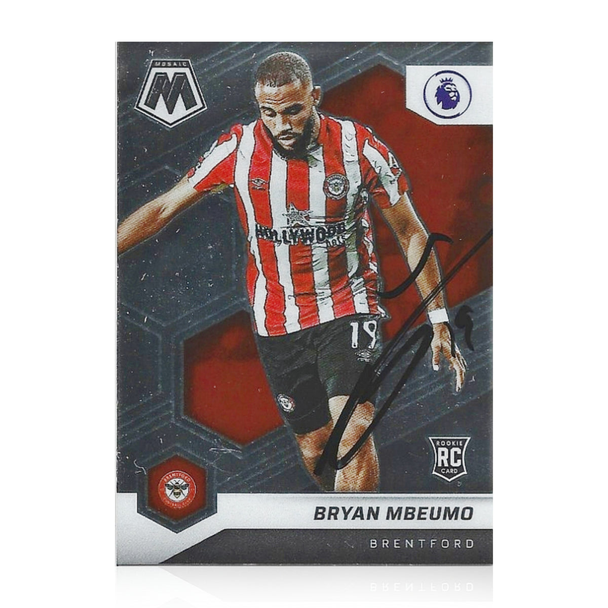 Bryan Mbeumo Signed Panini Mosaic 2021-22 Premier League