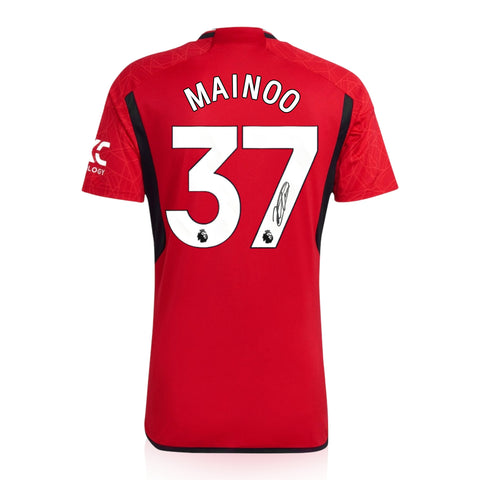 Kobbie Mainoo Signed Manchester United 2023/24 Home Shirt