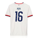 Ricardo Pepi Signed Silver “Go USA!” USMNT Shirt