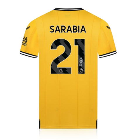 Pablo Sarabia Signed Wolves 2023/24 Home Shirt