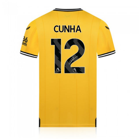 Matheus Cunha Signed Wolves 2023/24 Home Shirt
