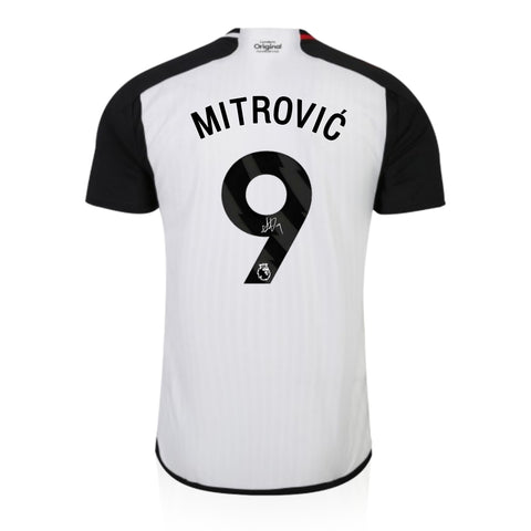 Aleksandar Mitrović Signed Fulham 2023/24 Home Shirt
