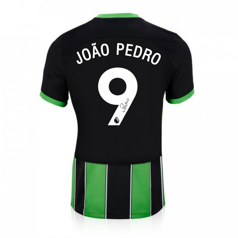 João Pedro Signed Brighton 2023/24 Away Shirt