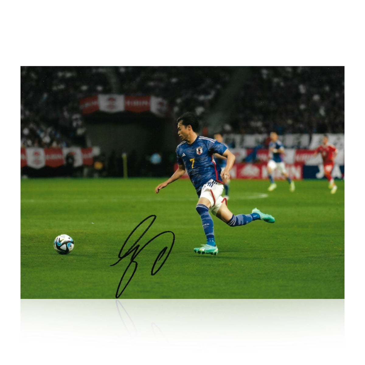 Kaoru Mitoma Signed A4 – The Collectors Corner