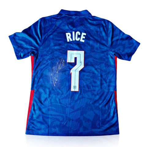 Declan Rice Signed England 2021/22 Away Shirt