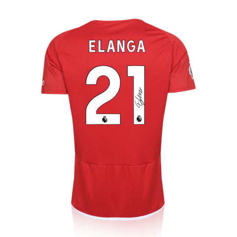 Anthony Elanga Signed Nottingham Forest 2023/24 Home Shirt