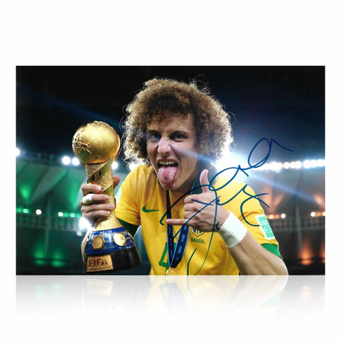 David Luiz Signed 12x8 Photo