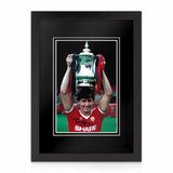 Bryan Robson Signed A4 Photo