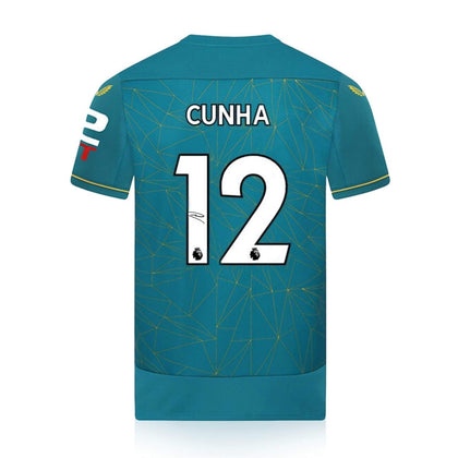 Matheus Cunha Signed Wolves 2022/23 Away Shirt