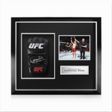 Nathaniel Wood Signed Framed UFC Glove