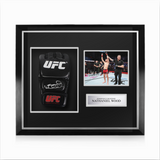 Nathaniel Wood Signed Framed UFC Glove