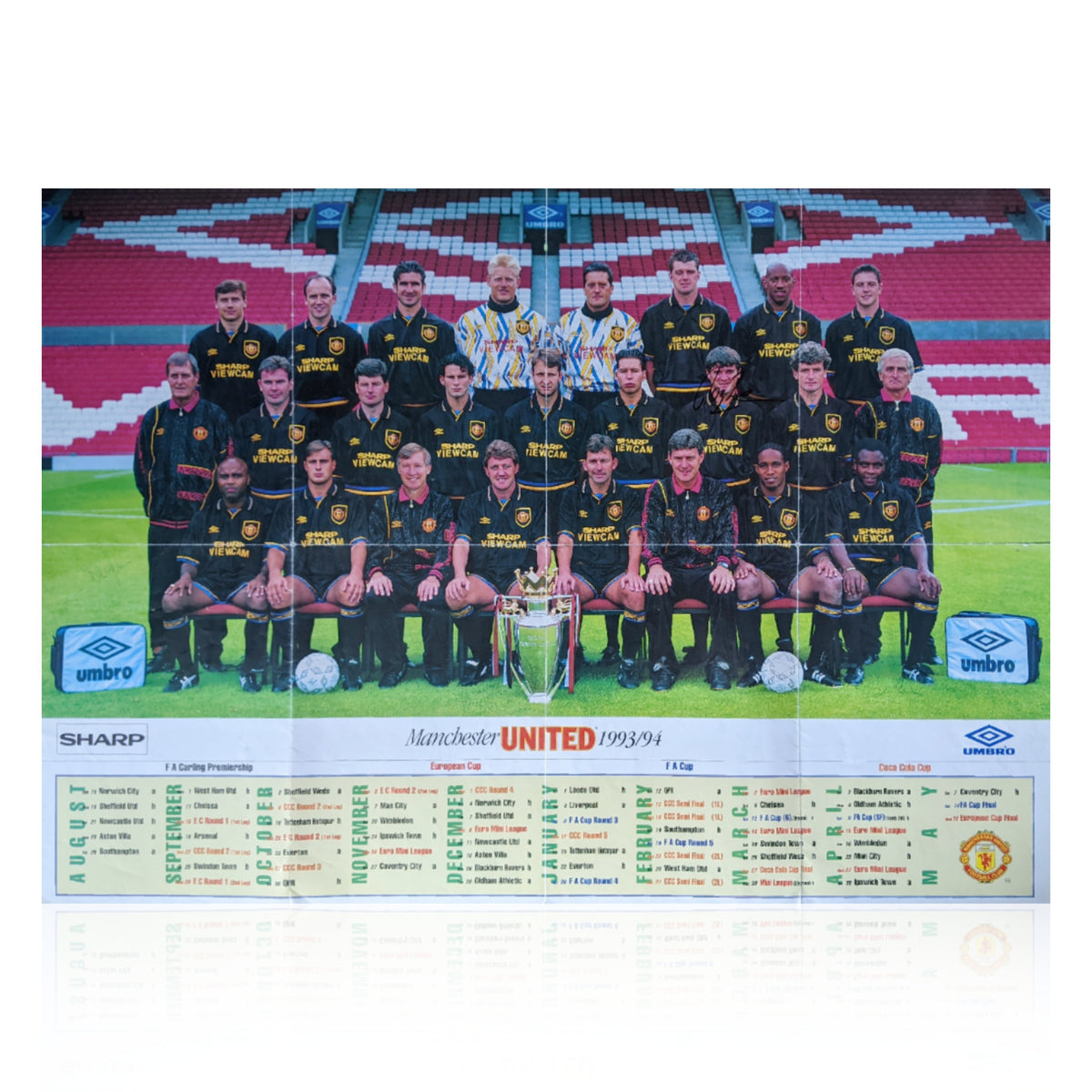 Maillot De Football Vintage Manchester United - Saison 1993-1994 (occasion)