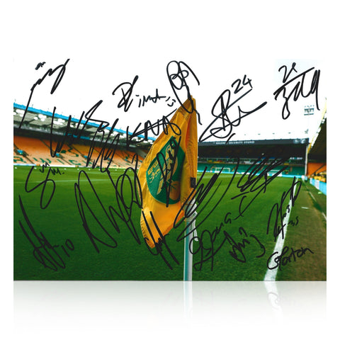 Norwich City 23/24 Squad Signed A4 Photo