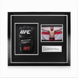 Nathaniel Wood Signed Framed UFC Glove w/ The Last Kingsman Inscription