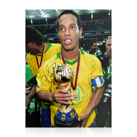 Ronaldinho Signed 16x12 Photo