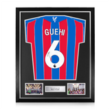 Marc Guehi Signed Framed Crystal Palace 2025/26 Home Shirt