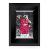 Amad Diallo Signed 12x8 Photo