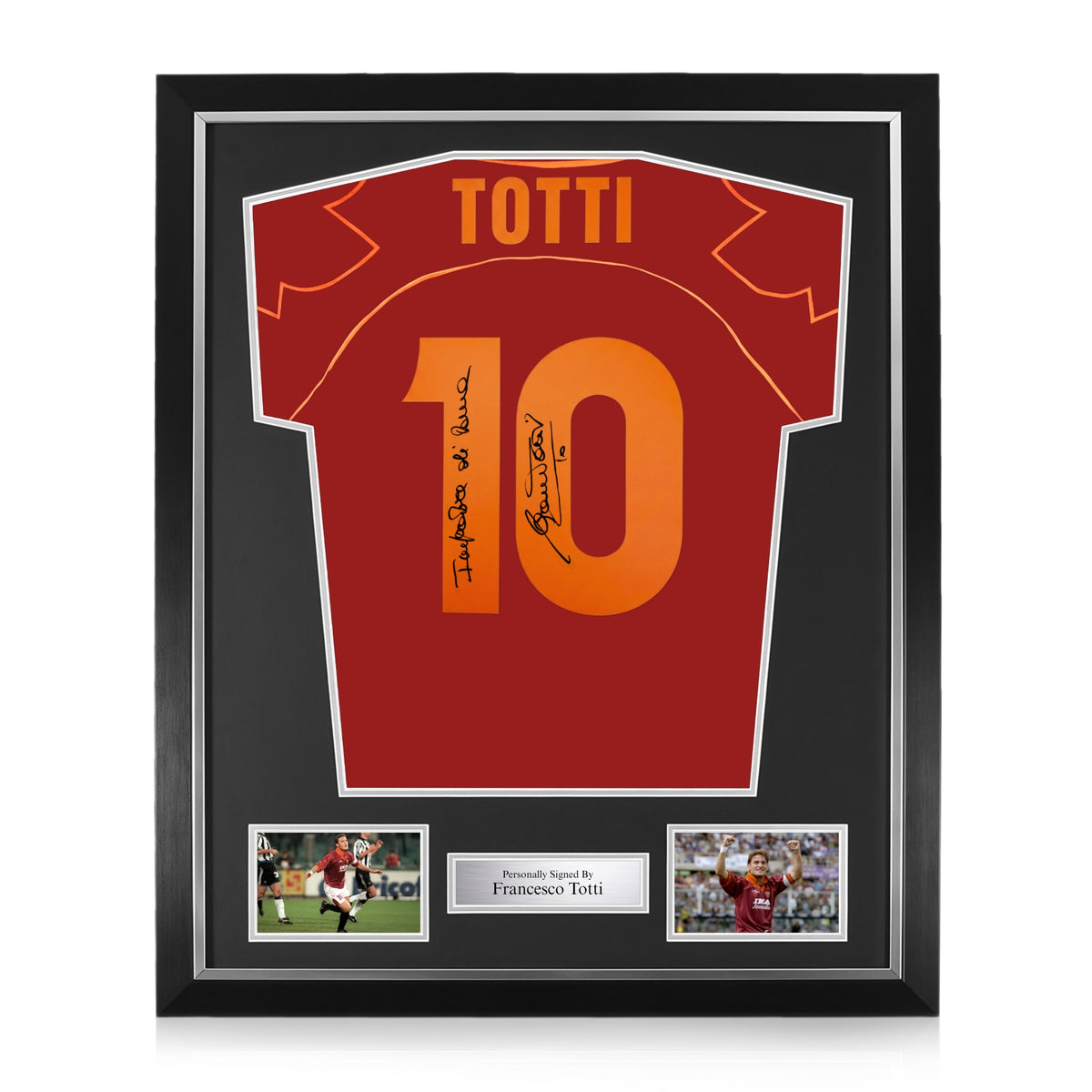 Francesco Totti Signed Framed 1999/00 Home Shirt w/ Imperatore Di