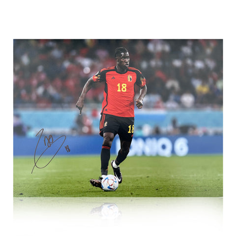 Amadou Onana Signed Belgium 16x12