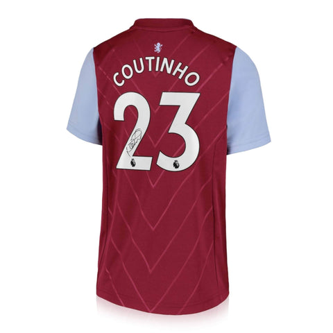 Philippe Coutinho Signed Aston Villa 2022/23 Home Shirt